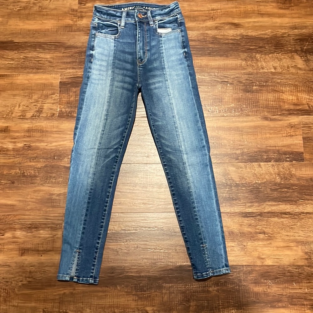 American eagle highest rise jeggins crop jeans size 00